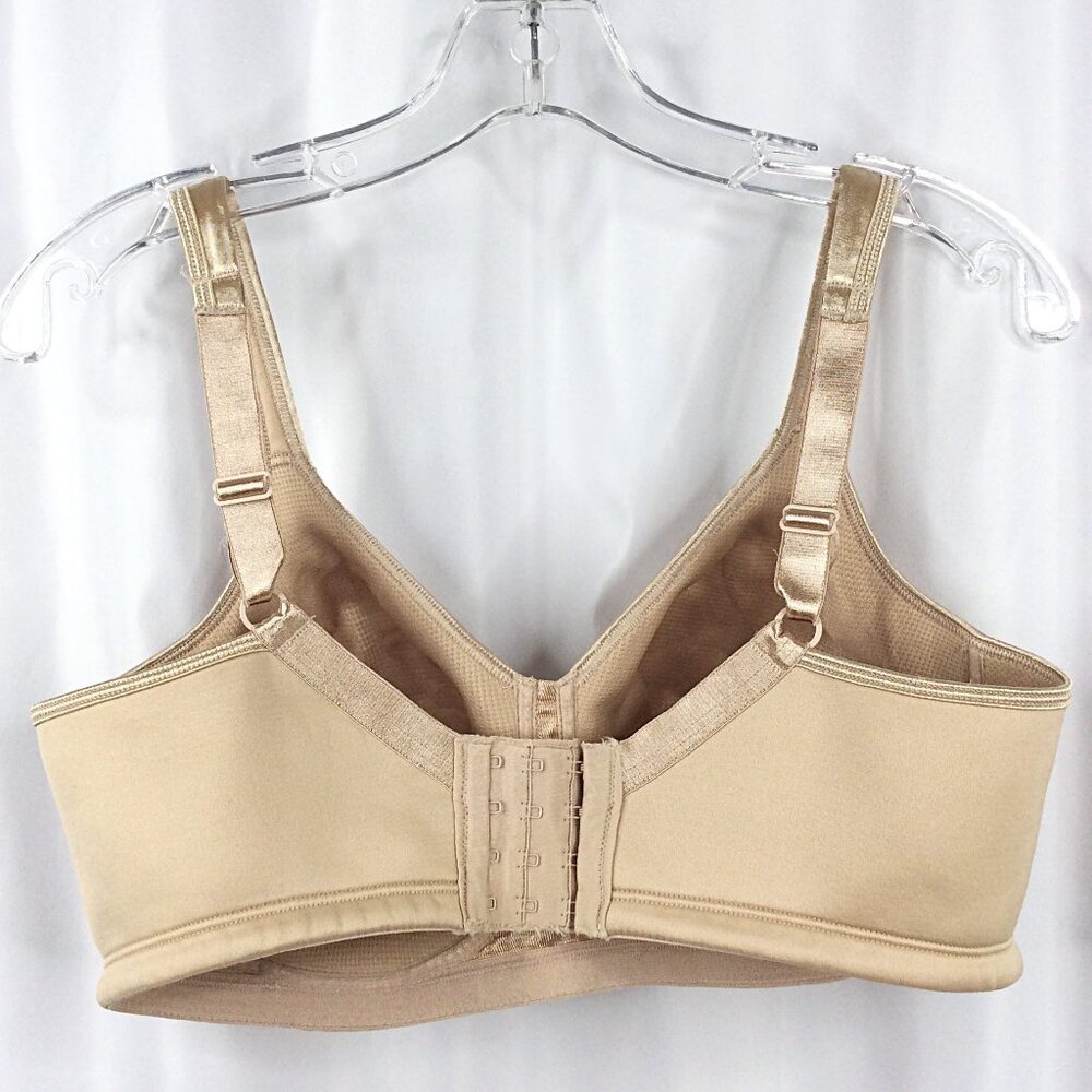 Playtex 18 Hour Silky Soft Smoothing Wireless Full Coverage Bra 40DD Beige 4803 - Picture 9 of 11
